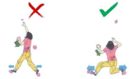 Drop the hips before you stand up, so the legs can still push.